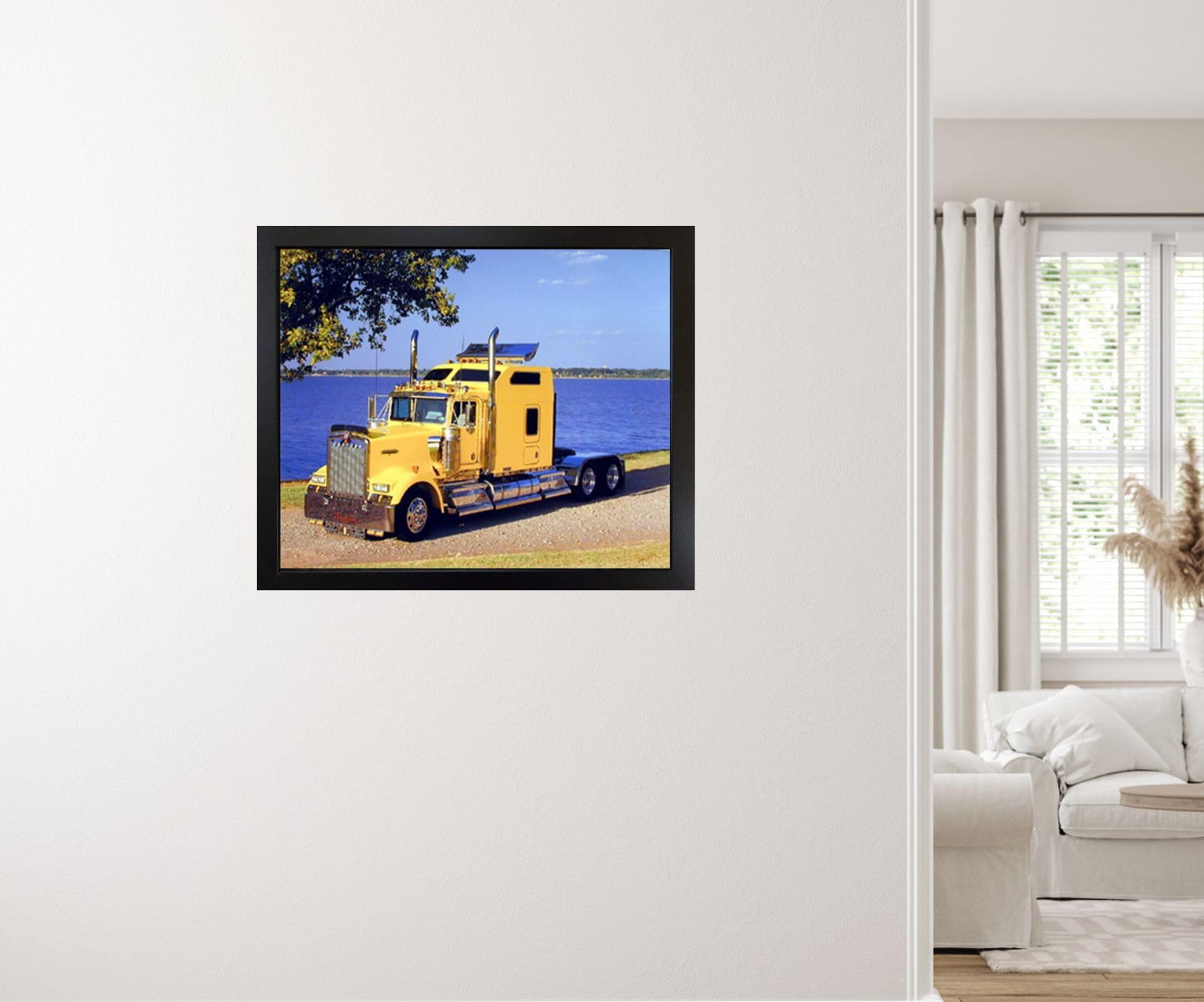 Amazon.com: Impact Posters Gallery Yellow Kenworth Semi Big Rig